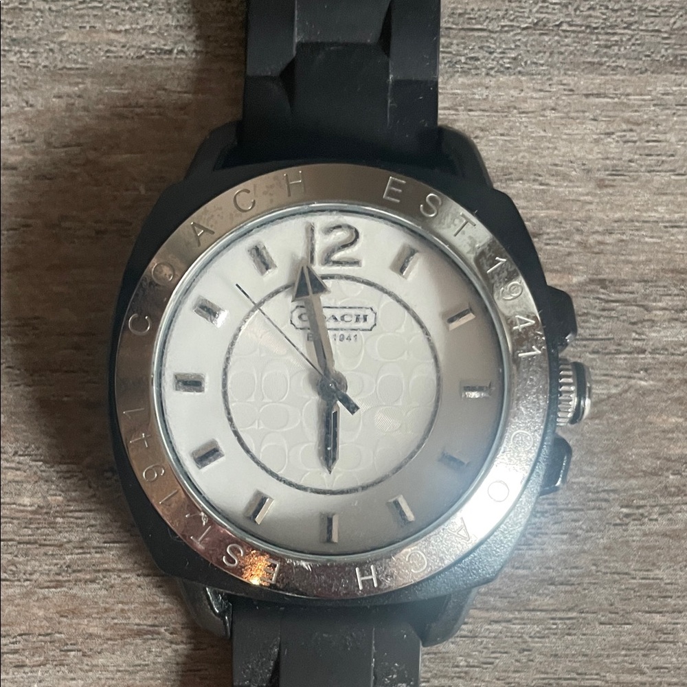 Coach Black and Silver Women's Watch - Picture 2 of 6